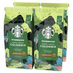 STARBUCKS Single-Origin Colombia, Medium Roast, Whole Bean Coffee 450g (Pack of 4)