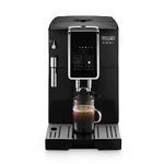 De’Longhi Dinamica Fully Automatic Coffee & Espresso Machine, Iced-Coffee, Burr Grinder + Descaling Solution, Cleaning Brush & Bean Shaped Icecube Tray, Black, ECAM35020B