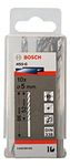 Bosch Professional 10x Metal drill bits HSS-G DIN 338 (for metal, Ø 5 x 52 x 86 mm, Accessory Drill Driver)