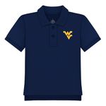 Creative Knitwear West Virginia University Baby and Toddler Polo Shirt Navy