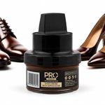 PRO Shoe Cream with Applicator (Light Brown) | Leather Shoe Polish Cream | Nourishing Natural Wax Formula for Long-Lasting Shine | Shoe Cream for Leather Shoes(50ML)