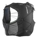 Salomon Active Skin 4 Women Trail Running Hiking Hydration Vest With Flasks Included, 4L, Designed for Women, Easy Hydration, and Optimized Storage, Black, S