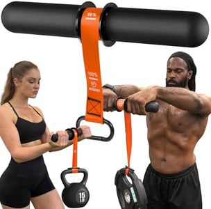 FitBeast Forearm Strengthener & Forearm Exerciser, Wrist Roller with Thicker Handle, Forearm Strength Trainer with Adjustable Strap - Ideal for Grip Strength, Muscle Building, Rehabilitation (Orange)