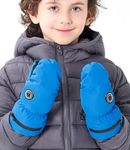 Aroma Season Heated Gloves for Kids, Heated Mittens Gloves for Kids Children, Electric Rechargeable Heated Gloves for Skiing, Hiking, Walking (L/XL, Blue)