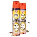 Zero In Total Indoor Insect Killer – Knockdown Action for Indoor Flying & Crawling Insects, – Low Odour, Stain-Free Bug Spray - Suitable for Home Use - 300ml X2 Pack