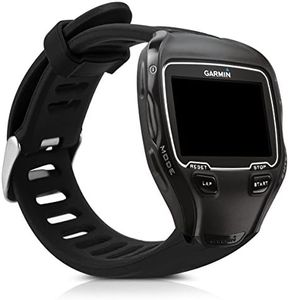 kwmobile Cinturino TPU Silicone con Fibbia Compatibile con Garmin Forerunner 910XT Cinturino - Cinturini 17-22,5 cm Nero