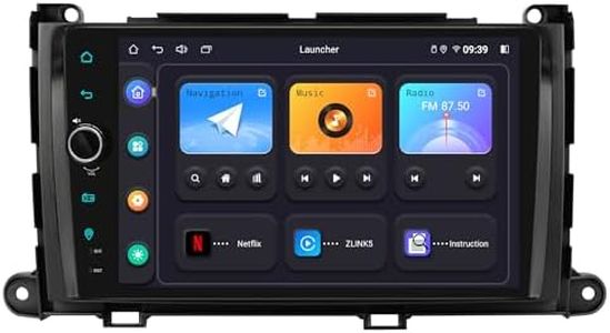 JOYING Car Stereo for Toyota Sienna Radio 2011-2014 Android 12 Head Unit 9 inch Touch Screen with Wireless Carplay Android Auto GPS Navigation Bluetooth 4GB+64GB(JY-TZ176N4)