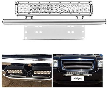 Nilight Led Light Bar Mounting Bracket Front License Plate Frame Bracket License Plate Mounting Bracket Holder for Off-Road Lights Led Work Lamps Lighting Bars