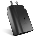 AILKIN 25W Fast Samsung Charger – Sleek Black USB-C Power Adapter for Rapid Charging Compatible with Galaxy S23, S22, Note 20, S20 FE, S20+, S21, S21+, S21 FE, S21 Ultra, M14 5G, M15, M32 & More