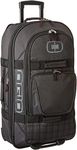 OGIO Terminal Strong and Durable, Reinforced Back Panel Wheeled Travel Bag Suitcase, Black Pindot, 74 cm-95 Litre