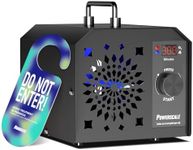 PowerScale Ozone Generator 75,000mg/h O3 Intelligent Control Ozone Odor Eliminator Commercial Ozone Machine Odor Removal, For Home, Car, Pet Room - High Capacity Ionizer Ozone Air Purifier, Black