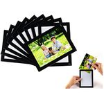 Magnetic Photo Frames with Black Border(4"X6",10 Pack),Magnet Picture Frame Pockets/Postcard Holder,Decorations for home/office/school/Classroom/party…