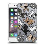 Head Case Designs French Bulldog Dog Breed Patterns Soft Gel Case and Matching Wallpaper Compatible With Apple iPhone 6 / iPhone 6s