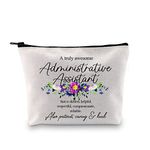 GJTIM Administrative Assistant Gift Secretary Gift Admin Gift Travel Accessories Toiletry Bag Makeup Bag for Her (Truly Admin Assistant Bag CA)