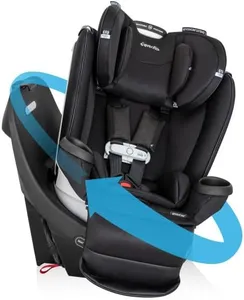 Evenflo Gold Revolve360 Extend All-in-One Rotational Car Seat with SensorSafe (Onyx Black)