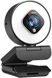 Angetube Streaming Webcam with Light - HD 1080P Autofocus Computer Camera with Microphone USB Camera with Digital Zoom for Xbox|PC|Desktop|Laptop|Gaming|Video Calling