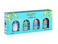 Malfy Italian Gin Miniatures Gift Box Selection | 4 x 5cl | Grapefruit, Lemon, Blood Orange and Original Flavoured Gin Minis | Perfect Gin Gift set | Ideal for Birthday Gifts and Special Occasions