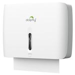 Dolphy Wall Mounted Multifold Mini Hand Towel Paper Dispenser-White