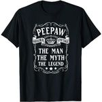 NGASHOP Peepaw The Man-Myth-Legend Grandfather T-Shirt, Long Sleeve Shirt, Sweatshirt, Hoodie