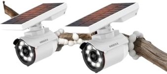 Solar Simulated Cameras with Adjustable Pole Bracket Flexible Twist Mount