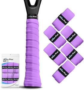 ALIEN PROS New Model M-Tac Tennis Racket Grip Tape (6 Grips) Tennis Overgrip Grip Tape Tennis Racket Tac Feel Tennis Grip – Wrap Your Racquet for High Performance (6 Grips) (Purple)