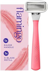 Flamingo Razors for Women, 1 Razor (Flamingo Pink) Handle and 1 Razor Blade Refill