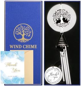 Thank You Gifts for Women Men, Thank You Wind Chimes with Wind Spinner, Unique Appreciation Gifts for Teacher Coworkers Friend Employee Boss Staff Nurse Mom Gratitude Gifts Ideas Thank You Gift Basket