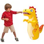 Zhirk Hit Me Inflated Toy for Kids Inflatable Toy Water Filled Base BOP for Toddlers PVC Punching Bag for Kids - Dilphin (Dinosaur)