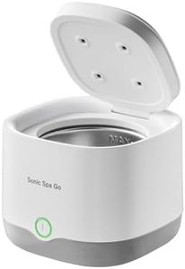 Cordless Sonic Spa Go Ultrasonic Retainer Cleaner & Denture Cleaner - Portable & Cordless Ultrasonic Cleaner Pod - Fast Acting Clear Aligner Cleaner - Aligner & Other Oral Instrument Cleaner - White