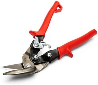 Crescent Wiss 9-1/4" Metalmaster Offset Straight and Left Cut Aviation Snips - M6R , Red