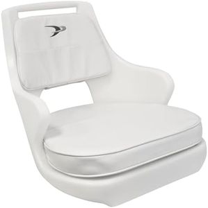 Wise 8WD015-3-710 Standard Compact Pilot Chair with Cushions and Mounting Plate, White