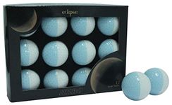 Nitro NEC12WBLTBLU Eclipse Golf Balls, White/Light Blue