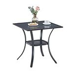 VICLLAX Small Patio Dining Table, 2