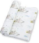 LollyBanks Swaddle Blanket | 100% Muslin Cotton | Gender Neutral Newborn and Baby Nursery Essentials for Girls and Boys, Registry | Rabbit Bunny Print