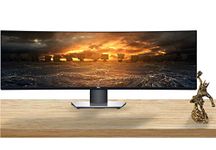 Dell U4919DW UltraSharp 49" Curved LED Backlit IPS Gaming Monitor, VESA Compatible, Anti-Glare, Tilt and Swivel (HDMI, USB 3.0, USB-C, Monitor Port)