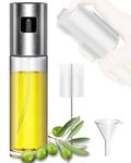 IRAINSUN Oil Dispenser Oil Sprayer Stainless Steel for Kitchen, Oil Spray Bottle for Hot Air Fryer, Grilling, Cooking, Oven, Salad, Baking, Cooking, Kitchen Aid Olive Oil Bottle