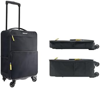 Travel Ready 4-Wheel Super Lightweight 1.9kg Collapsible Cabin Luggage. Made of High Tensile Strength Materials. Approved for Ryanair EasyJet and All Major Airlines