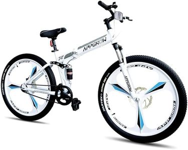 Appgrow Foldable Cycle with Dual disc Dual Suspension with Magnesium Alloy Wheels in Single Speed (Non Gear Cycle)