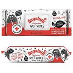 BUGALUGS Chlorhexidine Dog Wipes for pawly skin - 80 Biodegradable dog grooming pet wipes. Use as Dog ear wipes, dog eye wipes, dog face wipes, Paw & Bum wipes for puppy, dogs & cat grooming