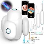 Bebird Home 30S Wax Removal for Ear, Smart Ear Care System Cleaner Kit, Wireless Scope Silicone Flex Earscope Camera, UVC LED Light, Visual Wax Cleaning Dropper, Wax Removal Tweezer Tool Adult/Kids