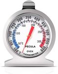 Oven Thermometer 50-300°C/100-600°F, Oven Grill Fry Chef Smoker Analog Thermometer Instant Read Stainless Steel Kitchen Cooking Thermometer