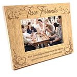 ukgiftstoreonline True Friends Wooden Photo Frame Gift (5 x 7 Inch)