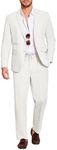 COOFANDY Men's 2 Piece Linen Suits 