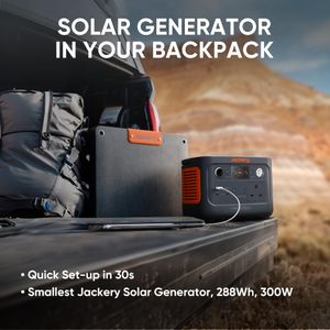 Jackery Solar Generator 300 Plus – 288Wh Portable Power Station