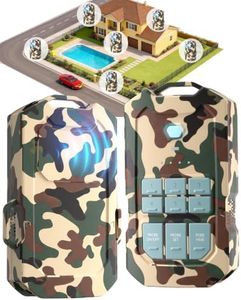 Camping Radar Security Alarm, Wireless Perimeter Alarm, Rechargeable Motion Sensor Trip Alarm, 1/2 Mile Range, IP66 Waterproof System for Outdoor Camp Security & Survival Gear Updated (Desert Camo)