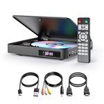 Arafuna Mini DVD Player HDMI, DVD Player for TV Included HDMI RCA Cable, All Region Compact DVD Player, Breakpoint Memory Support USB, Small DVD Player for TV with Remote Control