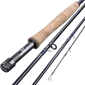 Sougayilang Fly Fishing Rod, Lightweight Ultra-Portable 4-Piece Graphite Fly Rod for Complete Starter 5/6wt, 7/8wt Rod for Traveling - 5/6WT