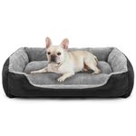 DogBaby Dog Bed, Orthopedic Small Dog Bed with Sides, Washable Dog Beds for Small Dogs, Comfortable and Breathable Soft Cotton Small Dog Couch with Nonskid Bottom, Pet Bed