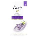 Dove Beauty bar soap pack of 6 (Lavender And Chamomile)