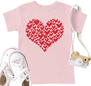 Toddler Love Heart Shirts Boys Girls Valentines Graphic T-Shirt Valentine Short Sleeve Tee Tops